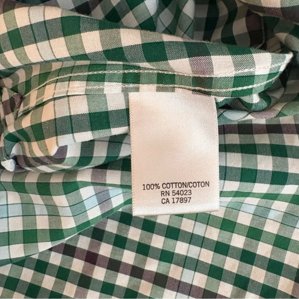 Banana Republic Mens Medium Green long sleeve Dress Shirt Button fall Work